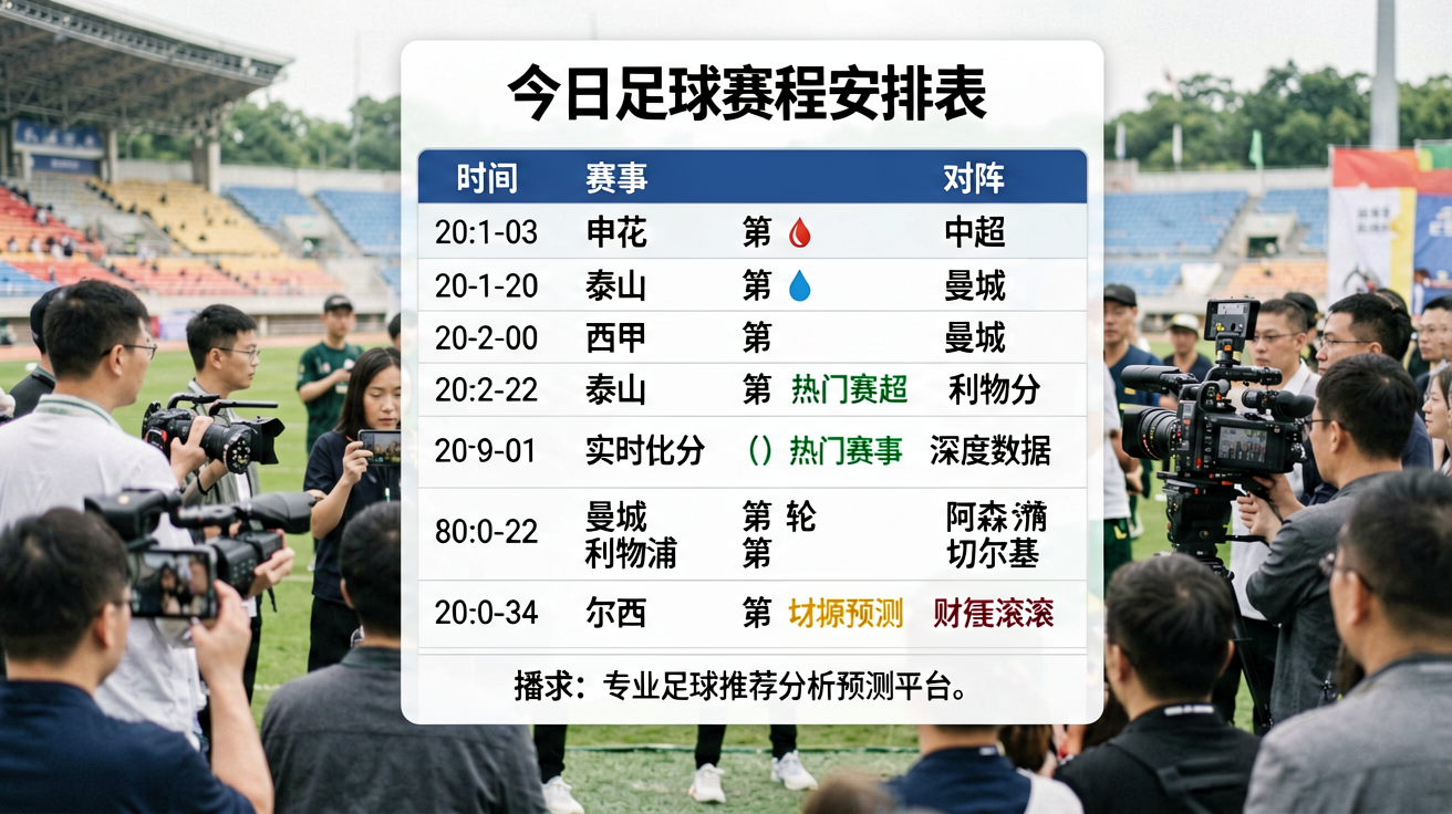 今日足球赛程安排表